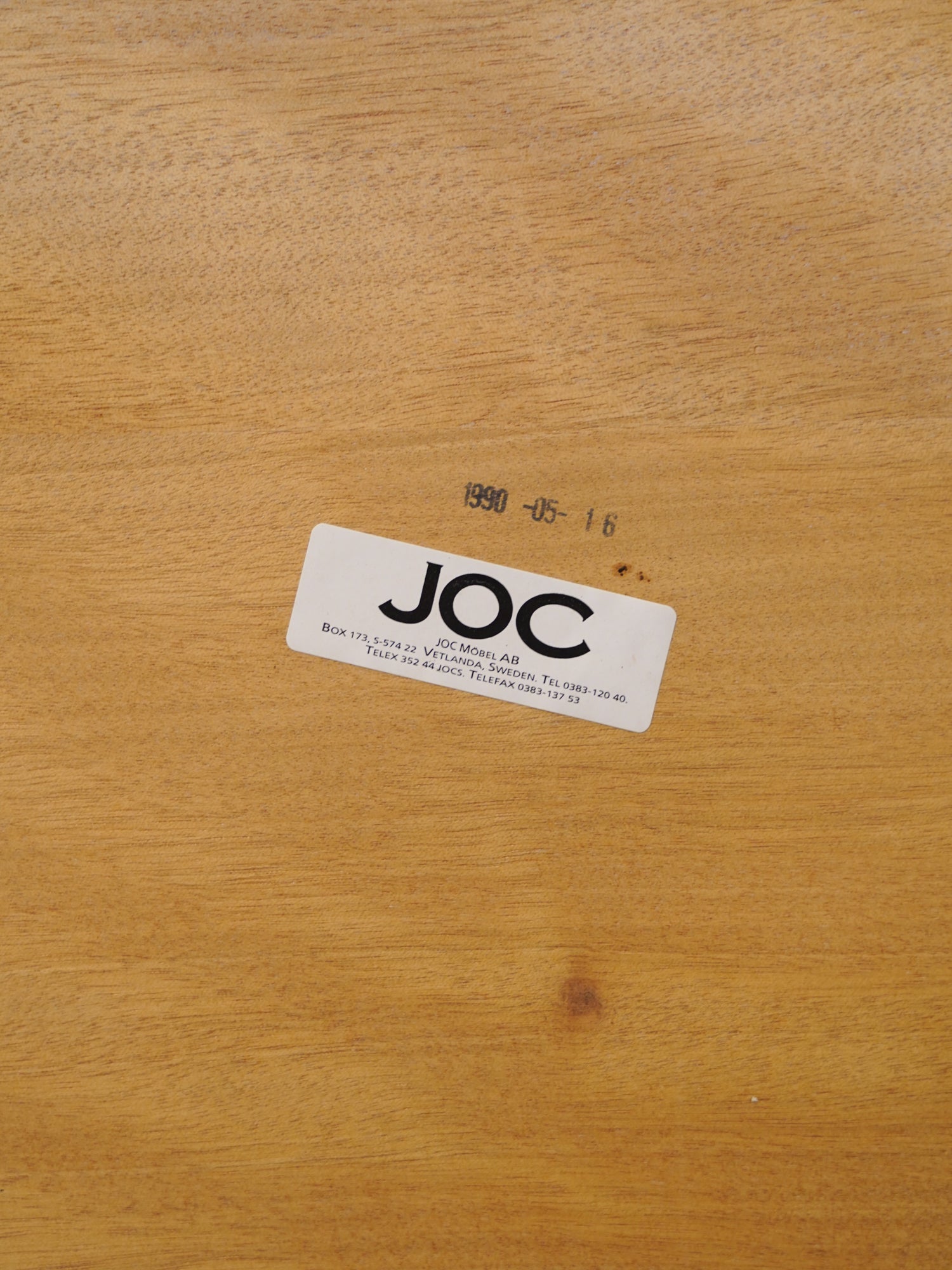 JOC Möbel AB - ビーチウッド サイドテーブル - Sweden 1990's - TAMAGAWA