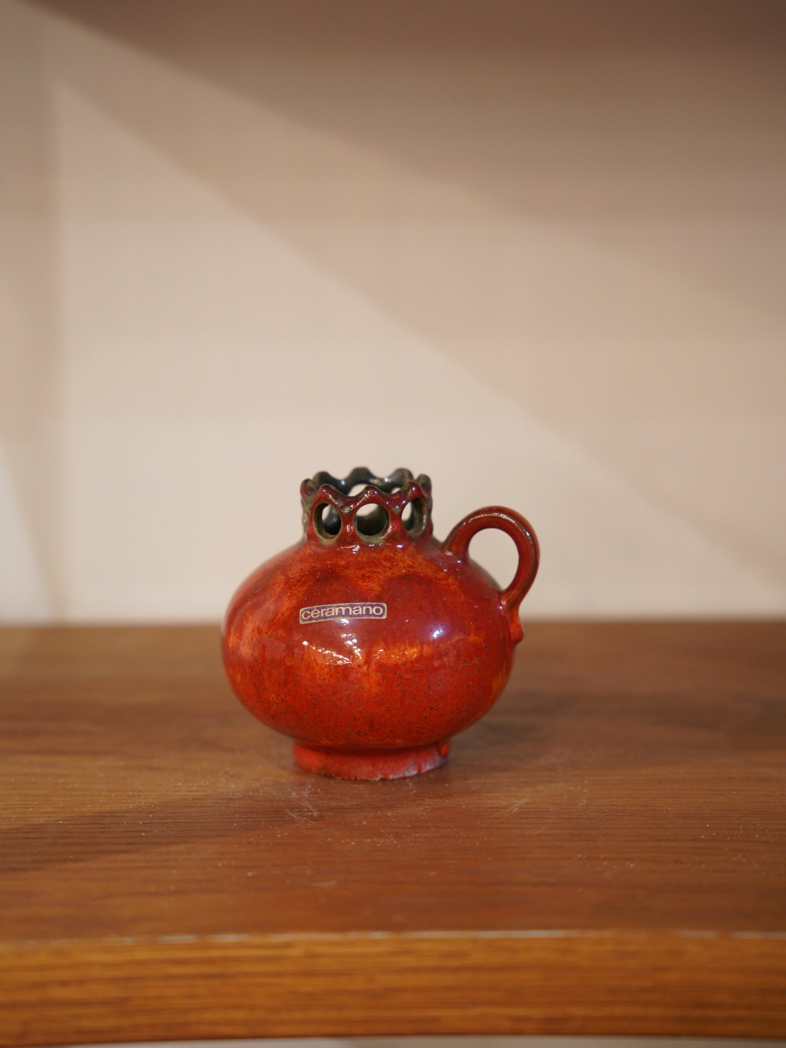 Ceramano Keramik - Fat Lava - セラミック フラワーベース<1960's West Germany - cerote antiques