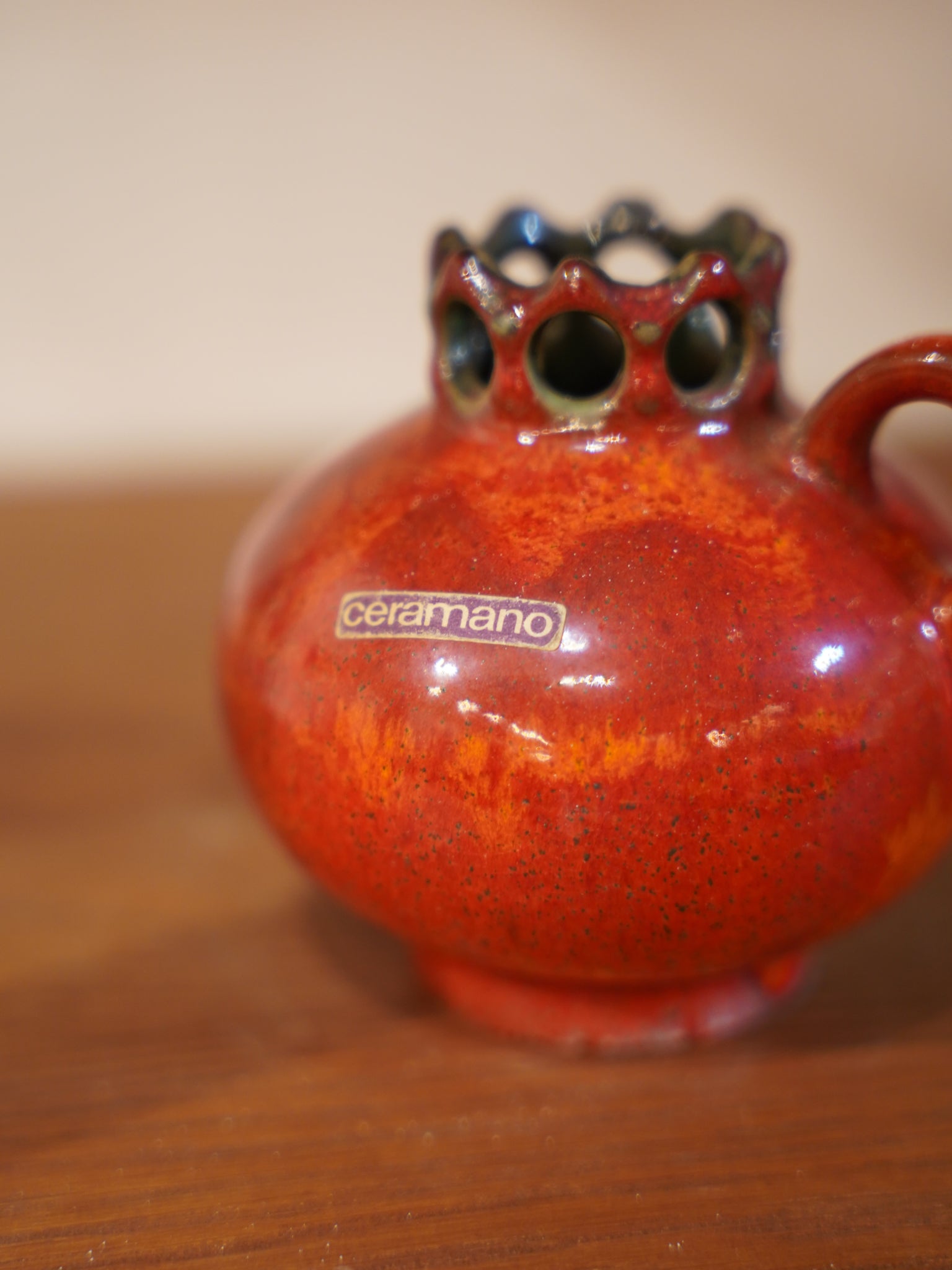 Ceramano Keramik - Fat Lava - セラミック フラワーベース<1960's West Germany - cerote antiques
