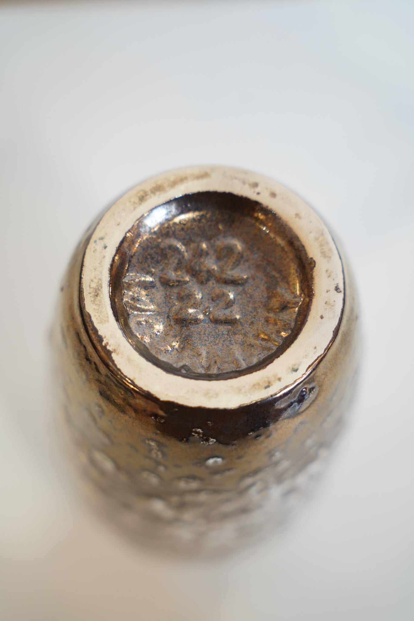 Fat Lava 242-22 - セラミックフラワーベース - West Germany - cerote antiques