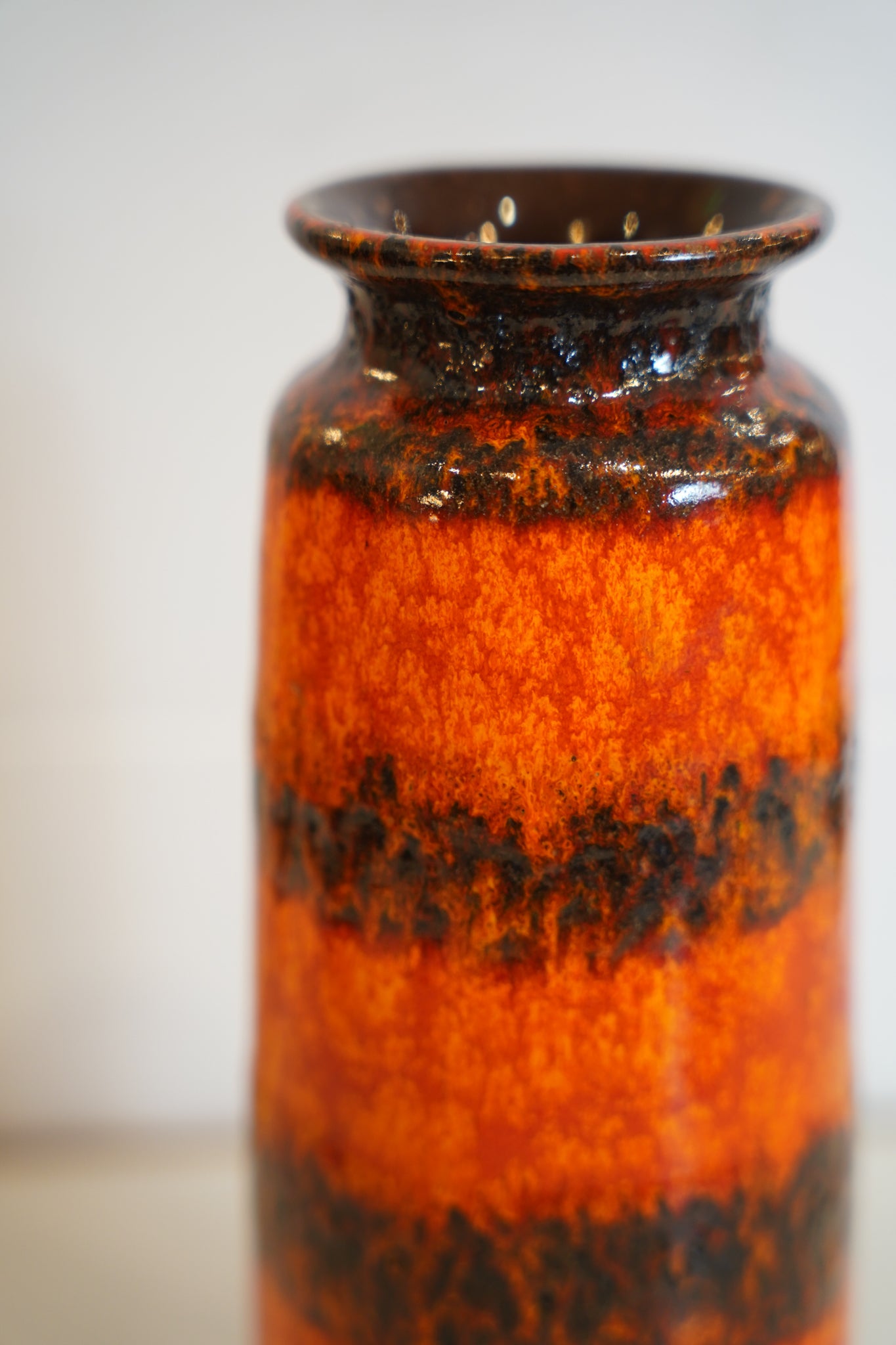 Scheurich - Fat Lava セラミックフラワーベース - 1960's-1970's , West Germany - cerote antiques