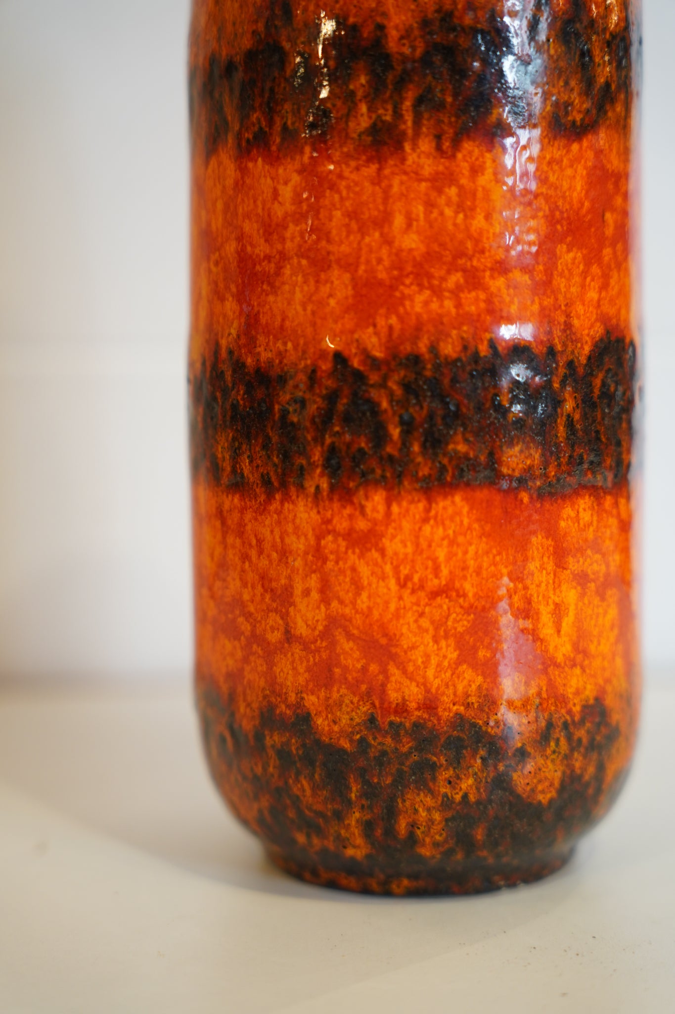 Scheurich - Fat Lava セラミックフラワーベース - 1960's-1970's , West Germany - cerote antiques