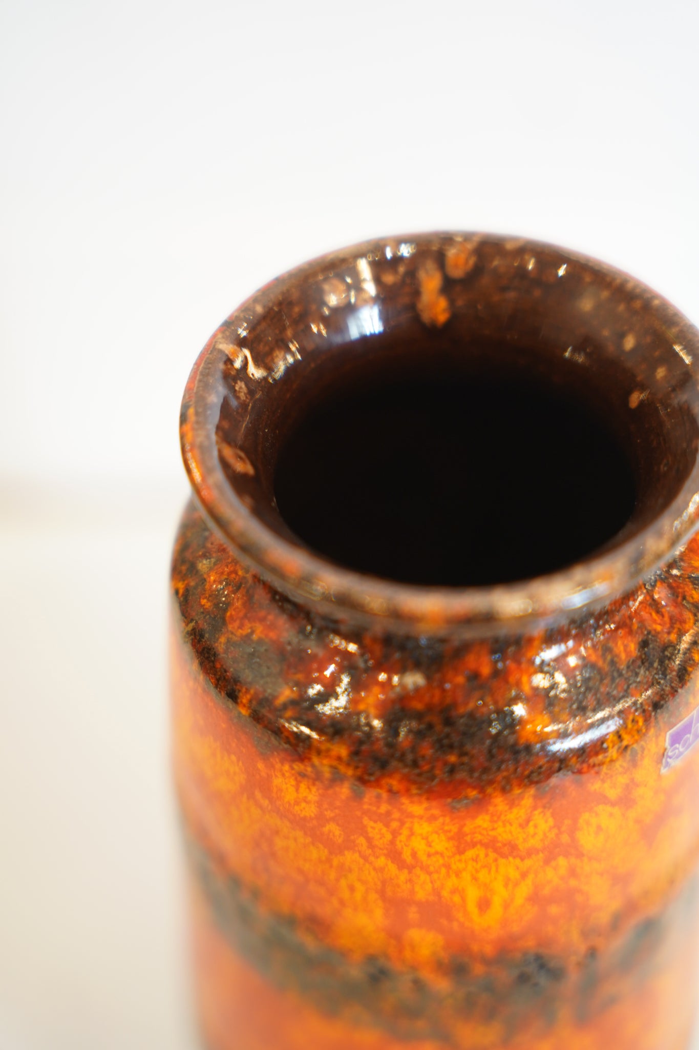 Scheurich - Fat Lava セラミックフラワーベース - 1960's-1970's , West Germany - cerote antiques
