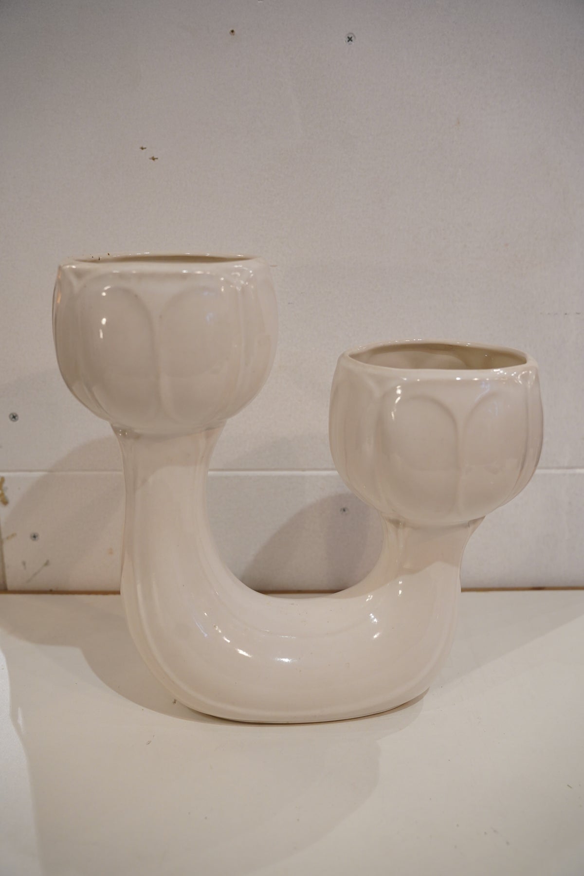 Fat Lava ヴィンテージセラミックフラワーベース West Germany SHARK