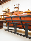 Lystolet <br>3シーターレザーソファ <br>Sweden/Denmark , 1970's <br>TAMAGAWA  BASE