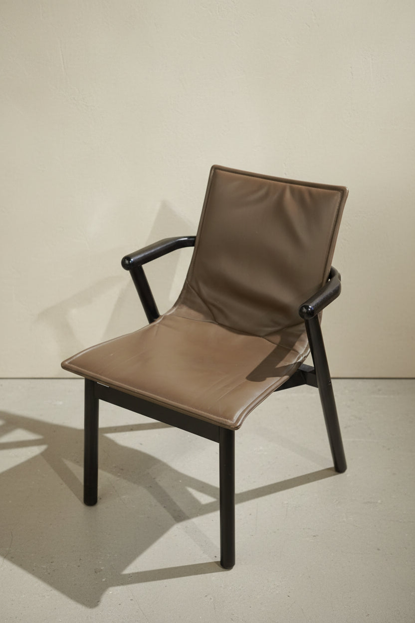 Cassina , Vico Magistretti - レザー アームチェア - 1980's , Italy