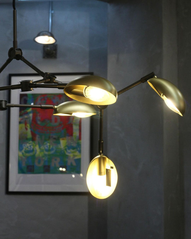 Drop Chandelier, Mini - Brass- <br>bob's box