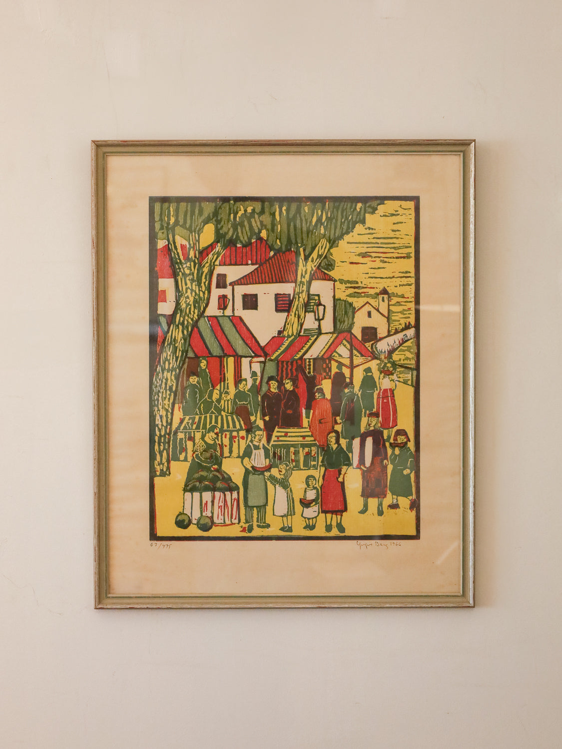 Yngve Berg - Sweden , 1966's - "Marknadsmotiv" ウォールアート
