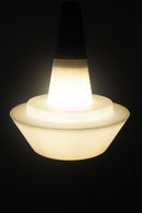 フロストガラスペンダントランプ<br>cerote antiques - ヴィンテージ SHARK ATTACK