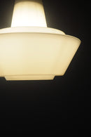 フロストガラスペンダントランプ<br>cerote antiques - ヴィンテージ SHARK ATTACK