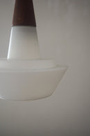 フロストガラスペンダントランプ<br>cerote antiques - ヴィンテージ SHARK ATTACK