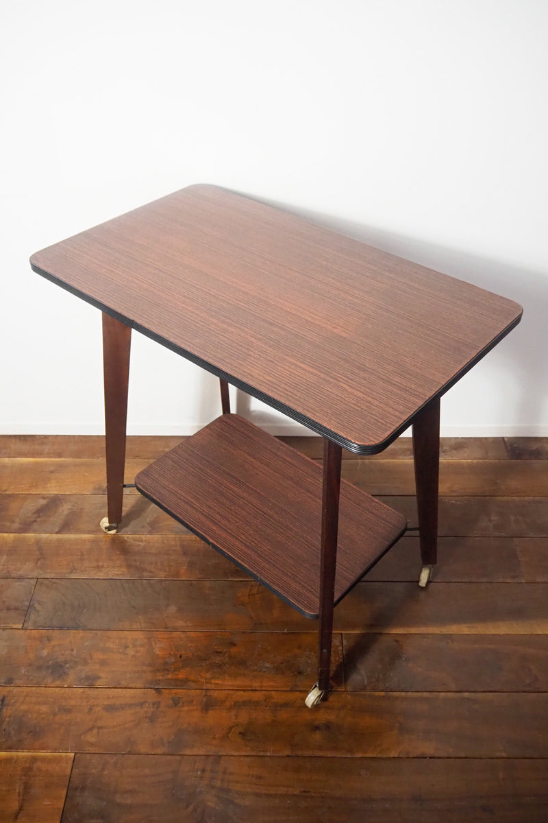 Wood side table/wagon vintage<br> Sendagaya store