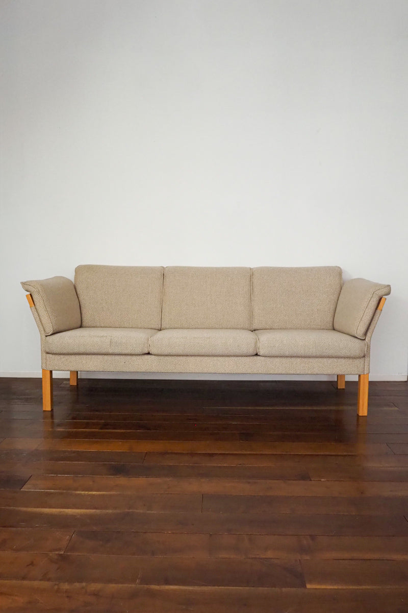 leather threesome sofa vintage<br> Yamato store