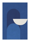 the poster club<br>TPC88 Abstract Blue 50x70 <br>大阪店 - ヴィンテージ SHARK ATTACK