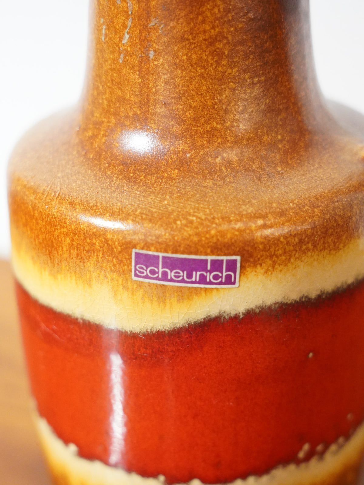 Scheurich 404-26 Fat Lava セラミック フラワーベース 1960's-1970's