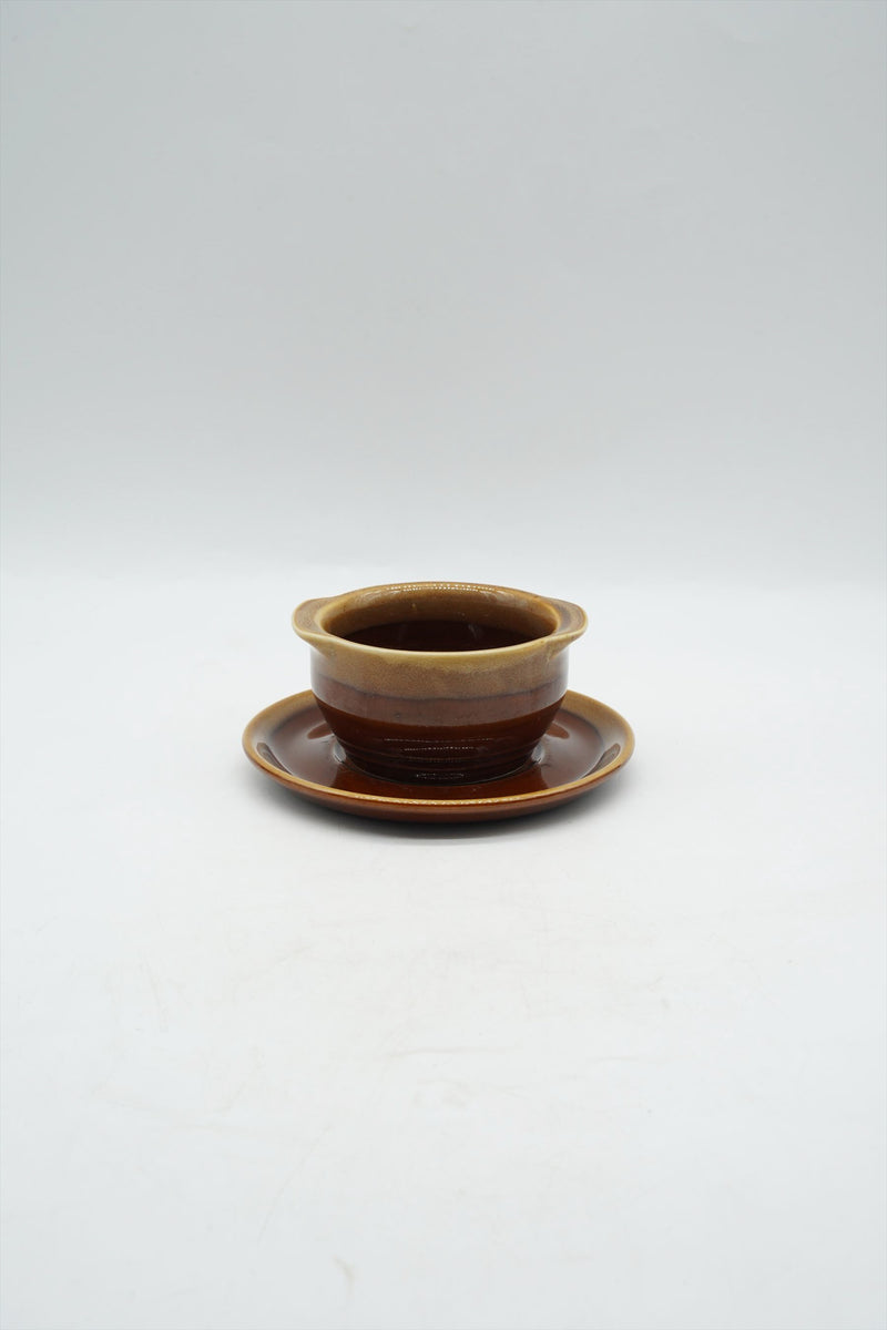 Ceramic Soup Cup &amp; Saucer Vintage Sendagaya Store