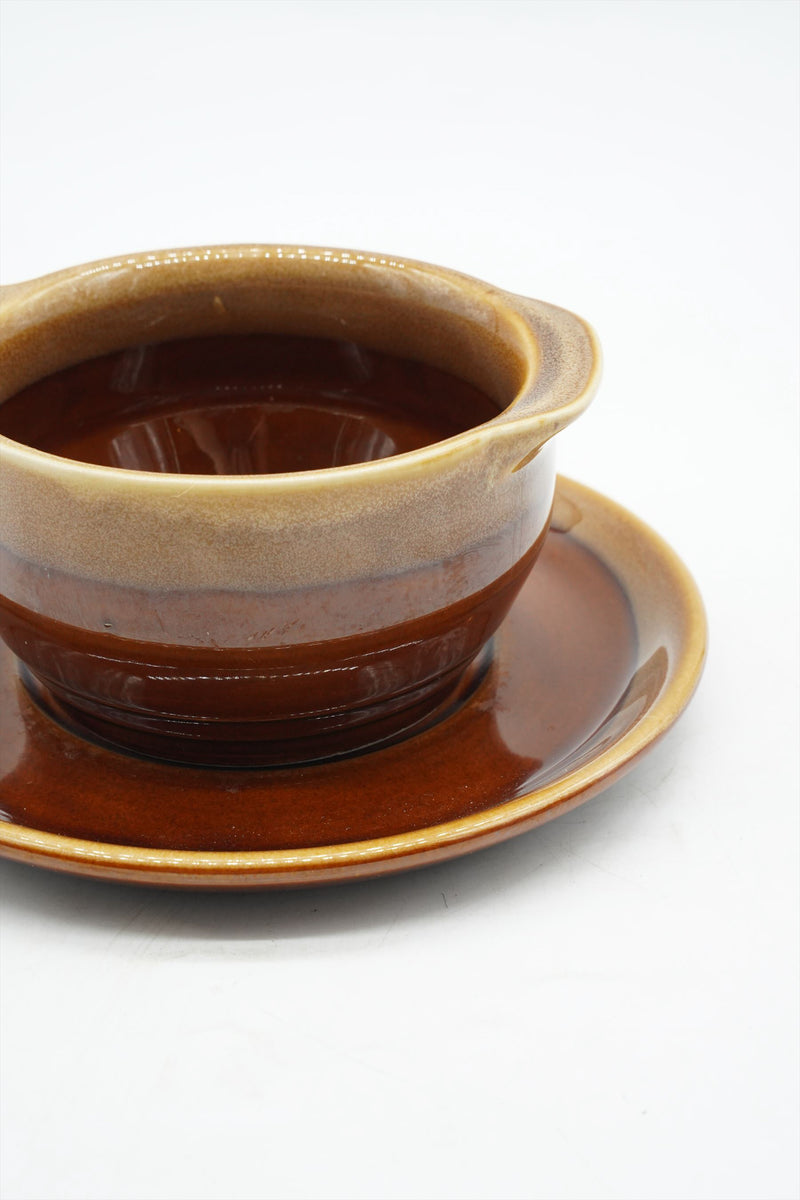 Ceramic Soup Cup &amp; Saucer Vintage Sendagaya Store