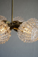 ６灯デザインガラスシャンデリア<br>1960’s , Czechoslovakia<br>大阪店 - ヴィンテージ SHARK ATTACK