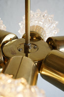 ６灯デザインガラスシャンデリア<br>1960’s , Czechoslovakia<br>大阪店 - ヴィンテージ SHARK ATTACK