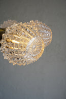 ６灯デザインガラスシャンデリア<br>1960’s , Czechoslovakia<br>大阪店 - ヴィンテージ SHARK ATTACK