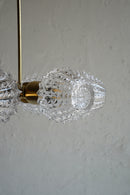 ６灯デザインガラスシャンデリア<br>1960’s , Czechoslovakia<br>大阪店 - ヴィンテージ SHARK ATTACK