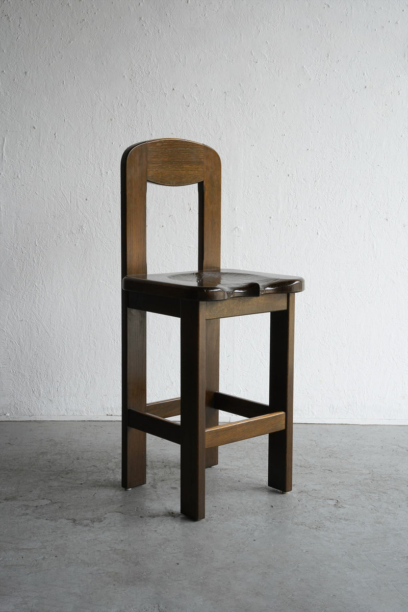 oak wood counter chair vintage<br> Osaka
