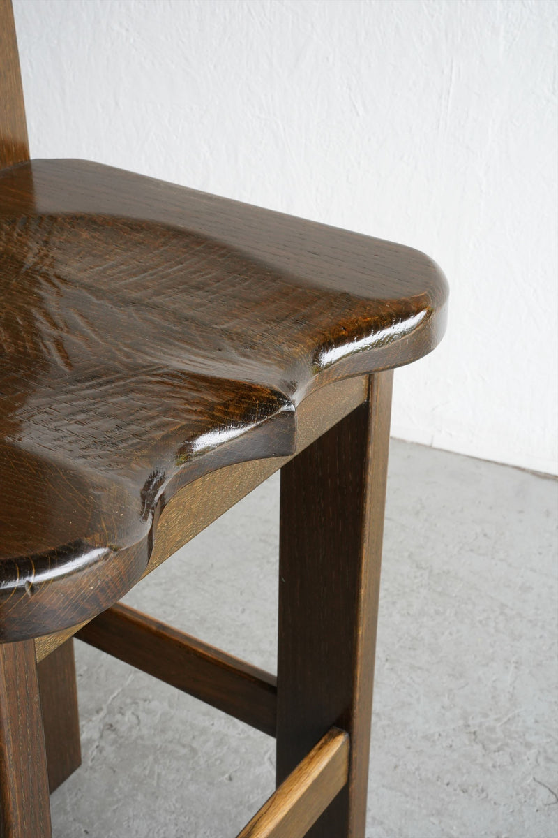 oak wood counter chair vintage<br> Osaka