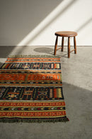 キリムラグ 154×80.5(cm) <br>大阪店 - ヴィンテージ SHARK ATTACK