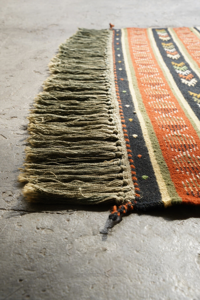 キリムラグ 154×80.5(cm) <br>大阪店 - ヴィンテージ SHARK ATTACK