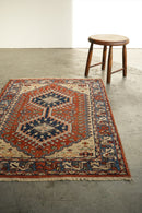 トライバルラグ 120×85.5(cm) <br>大阪店 - ヴィンテージ SHARK ATTACK