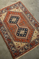 トライバルラグ 120×85.5(cm) <br>大阪店 - ヴィンテージ SHARK ATTACK