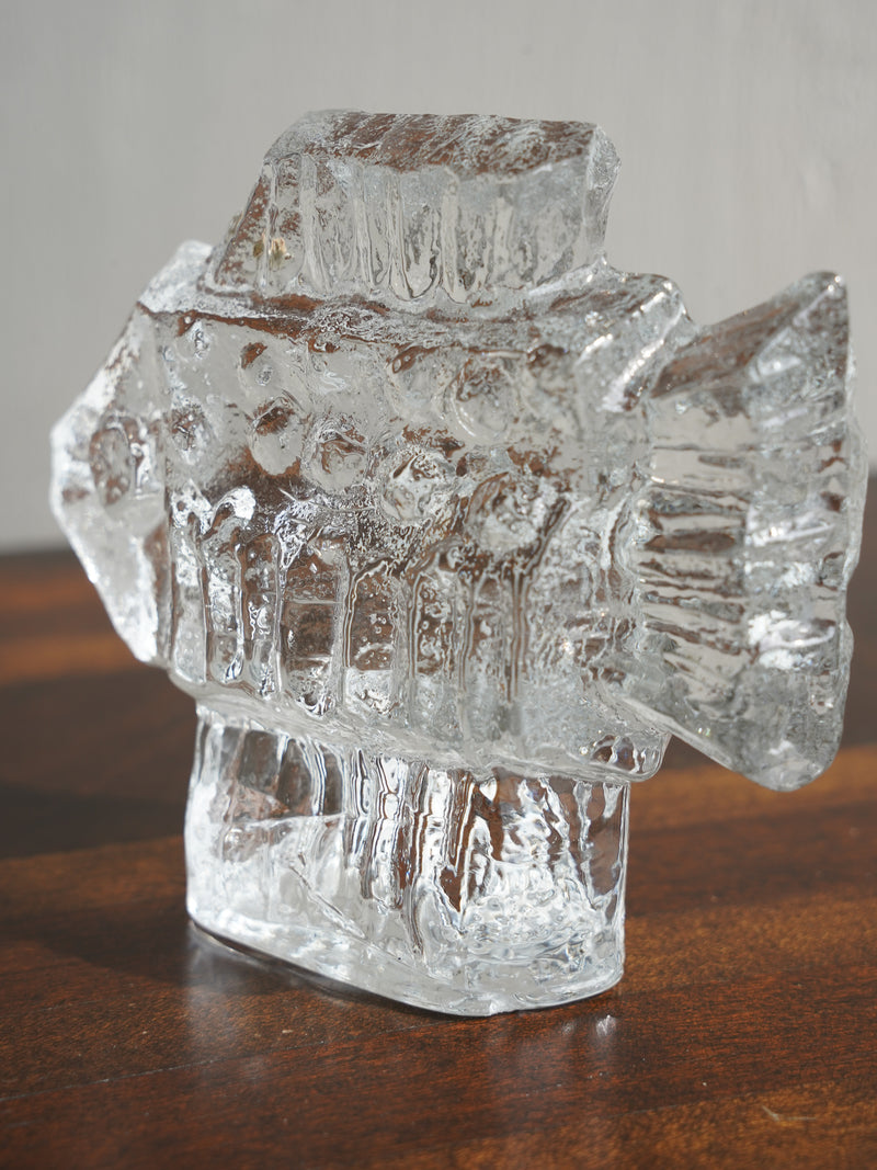 Pukeberg <br>ガラス オブジェ <br>Sweden <br>大阪店 - ヴィンテージ SHARK ATTACK