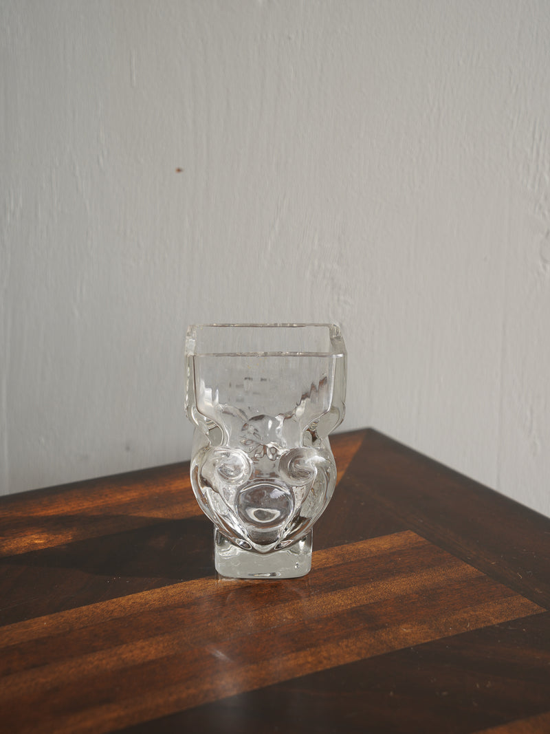 Magnor Glassverk , Finn Scholl <br>Heart Vase ガラス フラワーベース <br> Norway <br>大阪店 - ヴィンテージ SHARK ATTACK