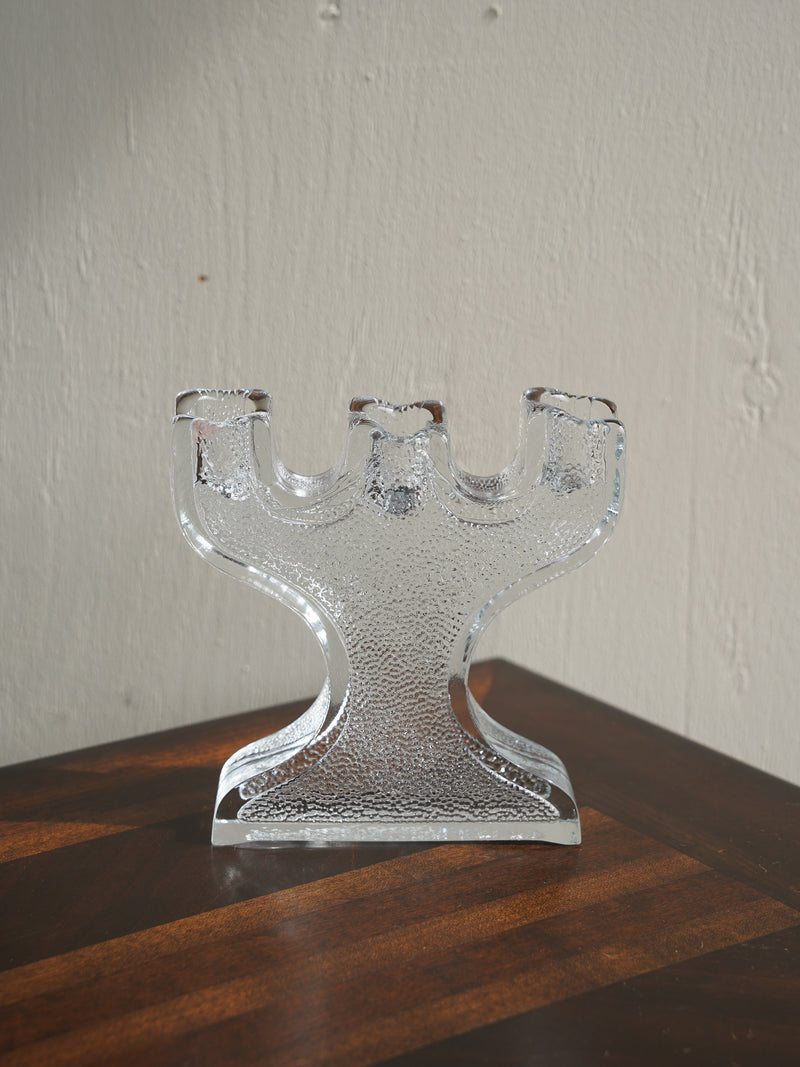 Nybro Glasbruk <br>ガラス キャンドルスタンド <br>Sweden <br>大阪店 - ヴィンテージ SHARK ATTACK