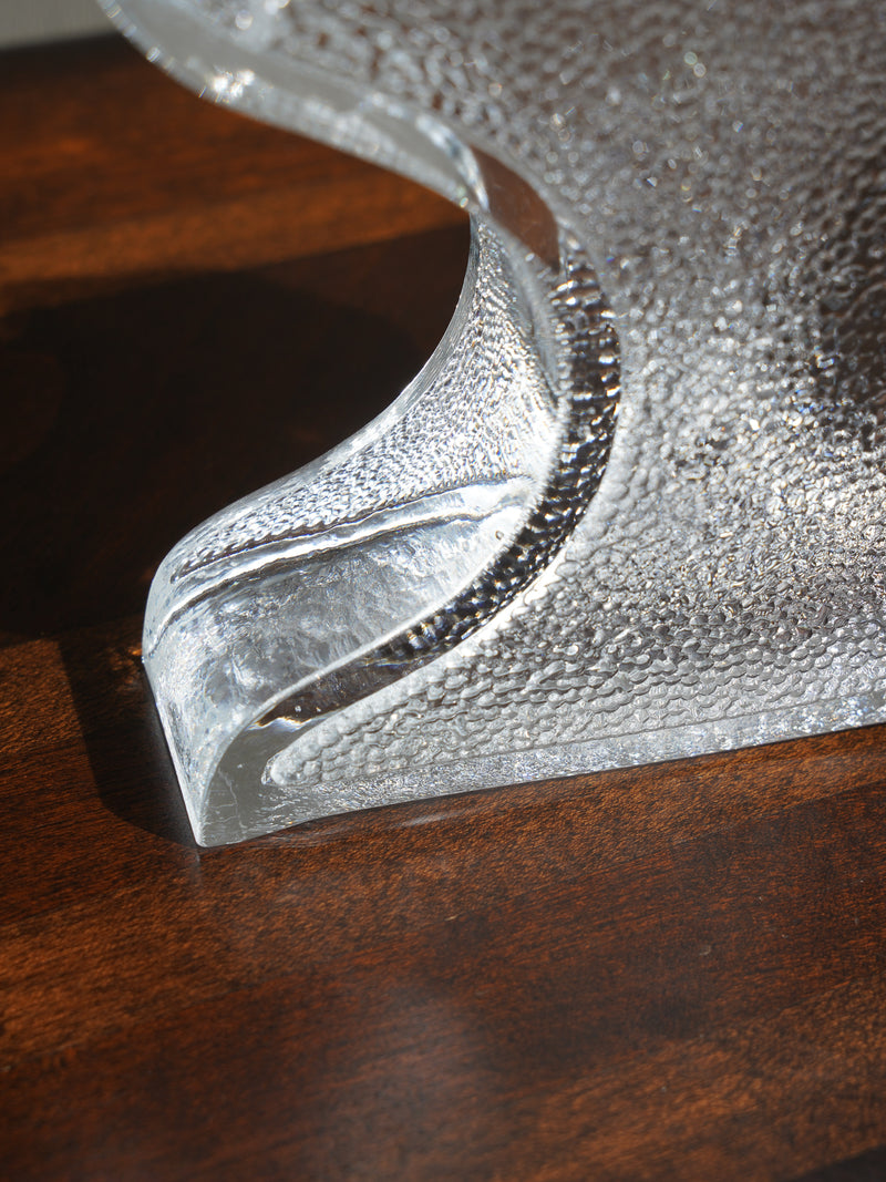 Nybro Glasbruk <br>ガラス キャンドルスタンド <br>Sweden <br>大阪店 - ヴィンテージ SHARK ATTACK