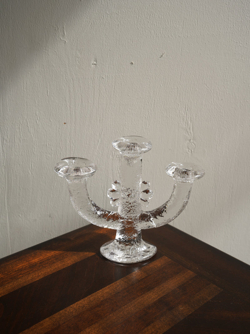 Pukeberg , Staffan Gellerstedt <br>ガラス キャンドルスタンド <br>1970’s , Sweden <br>大阪店 - ヴィンテージ SHARK ATTACK