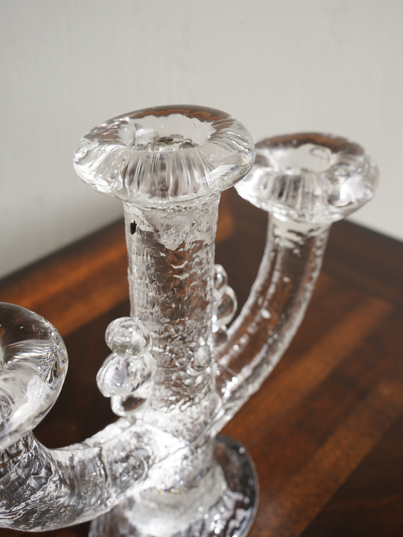 Pukeberg , Staffan Gellerstedt <br>ガラス キャンドルスタンド <br>1970’s , Sweden <br>大阪店 - ヴィンテージ SHARK ATTACK