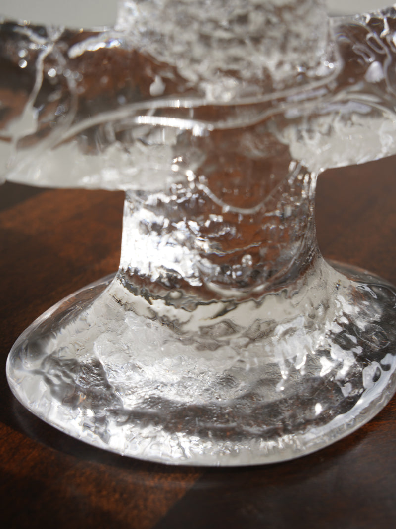 Pukeberg , Staffan Gellerstedt <br>ガラス キャンドルスタンド <br>1970’s , Sweden <br>大阪店 - ヴィンテージ SHARK ATTACK