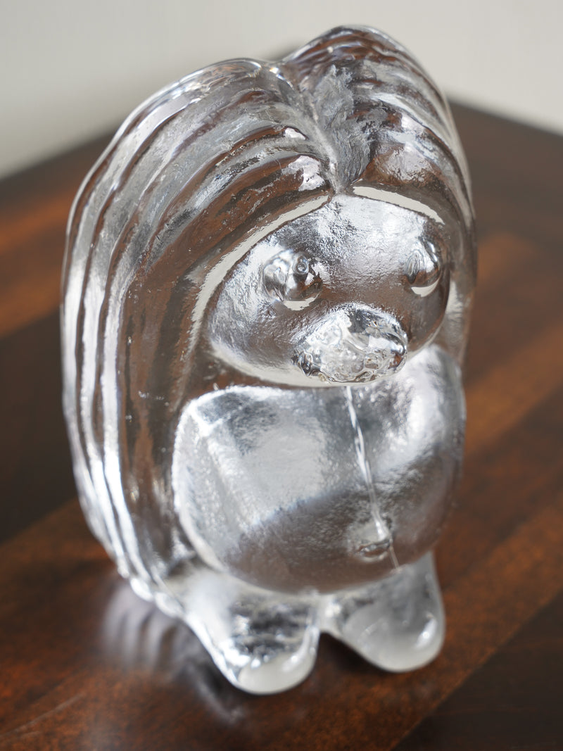 Bergdala Glasbruk <br>ガラス オブジェ (L) <br>1970's , Sweden <br>大阪店 - ヴィンテージ SHARK ATTACK