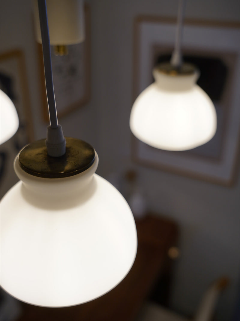 Holmegaard <br>3灯 ガラスシャンデリア <br>Denmark <br>大阪店 - ヴィンテージ SHARK ATTACK