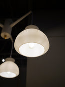 Holmegaard <br>3灯 ガラスシャンデリア <br>Denmark <br>大阪店 - ヴィンテージ SHARK ATTACK