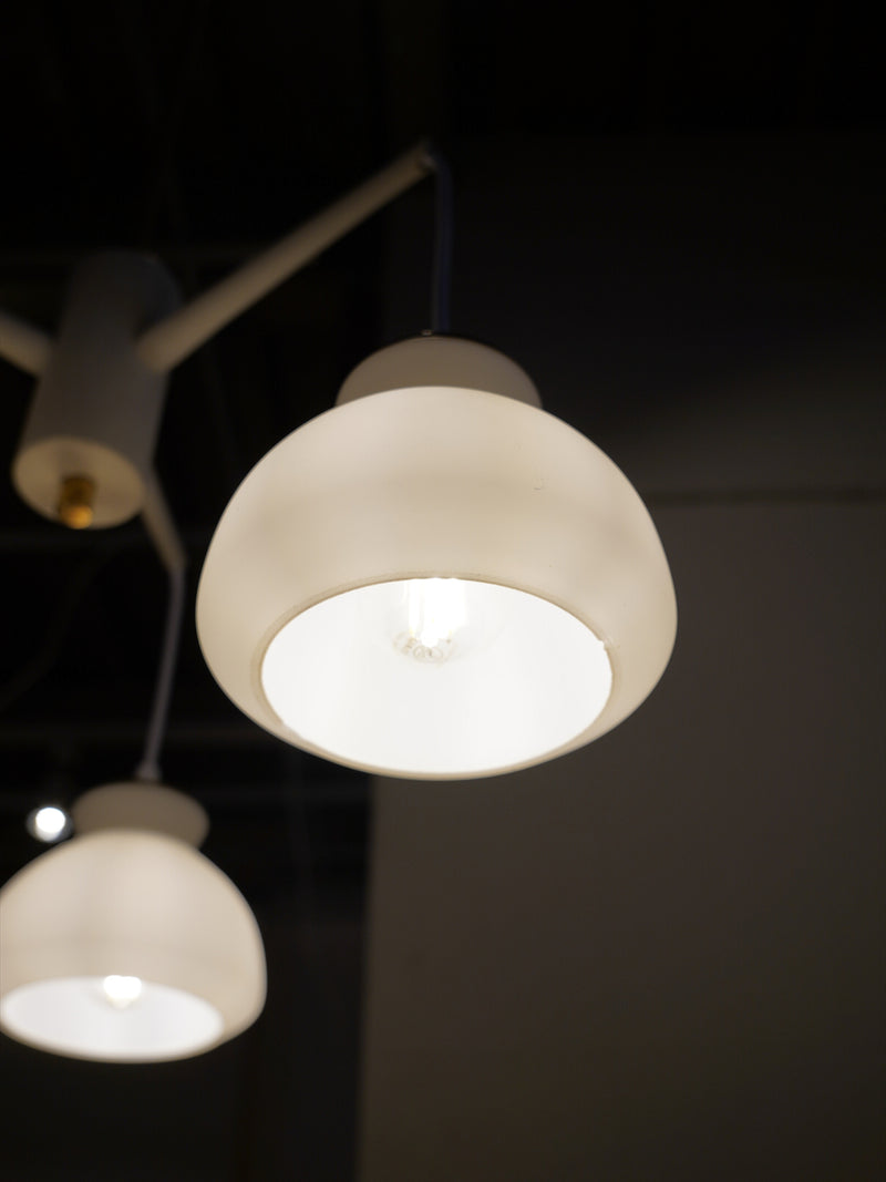 Holmegaard <br>3灯 ガラスシャンデリア <br>Denmark <br>大阪店 - ヴィンテージ SHARK ATTACK