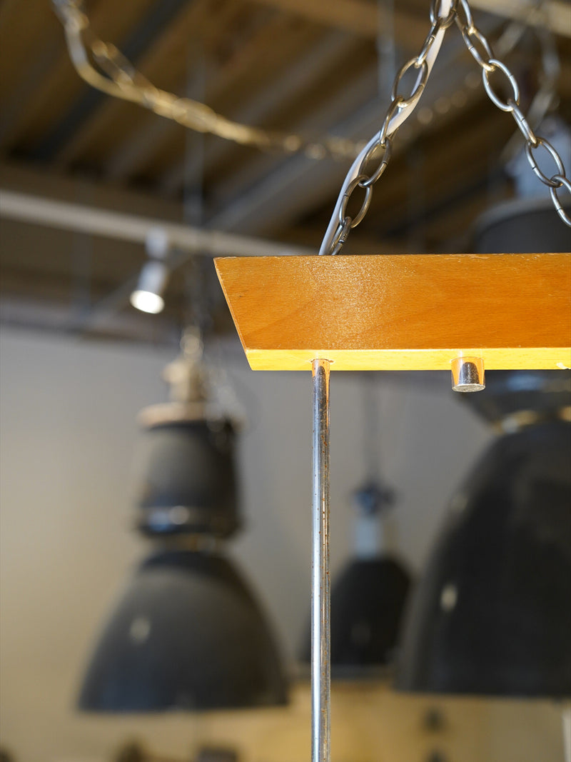 6灯 ガラスシャンデリア/ペンダントランプ <br>1960's-1970's , CzechSlovakia <br>大阪店 - ヴィンテージ SHARK ATTACK