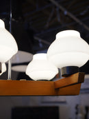 6灯 ガラスシャンデリア/ペンダントランプ <br>1960's-1970's , CzechSlovakia <br>大阪店 - ヴィンテージ SHARK ATTACK