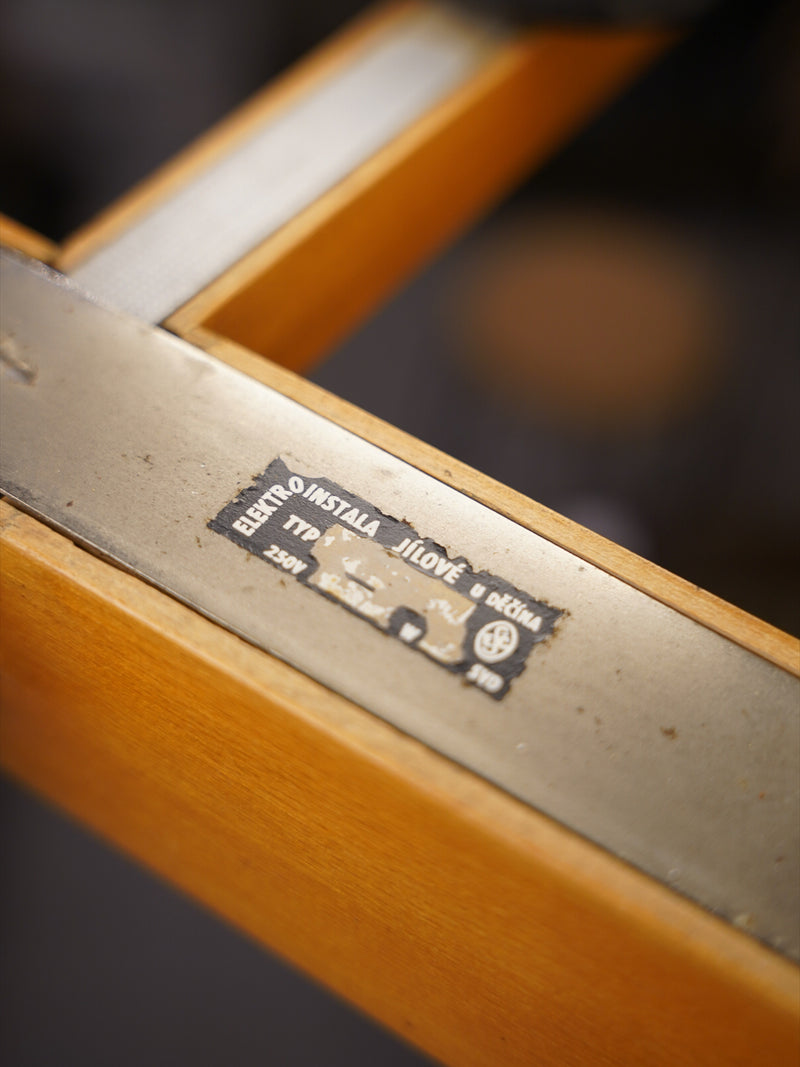 6灯 ガラスシャンデリア/ペンダントランプ <br>1960's-1970's , CzechSlovakia <br>大阪店 - ヴィンテージ SHARK ATTACK