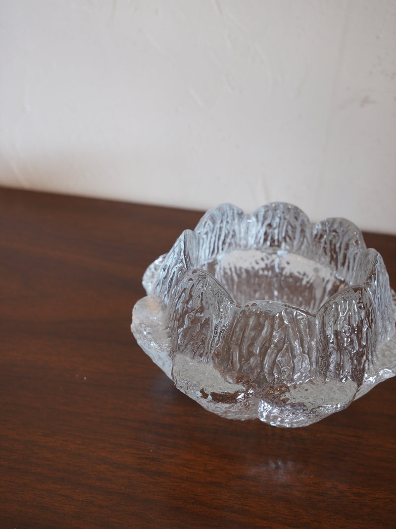 Holmegaard <br>ガラス キャンドルホルダー <br>1970's , Denmark <br>大阪店 - ヴィンテージ SHARK ATTACK