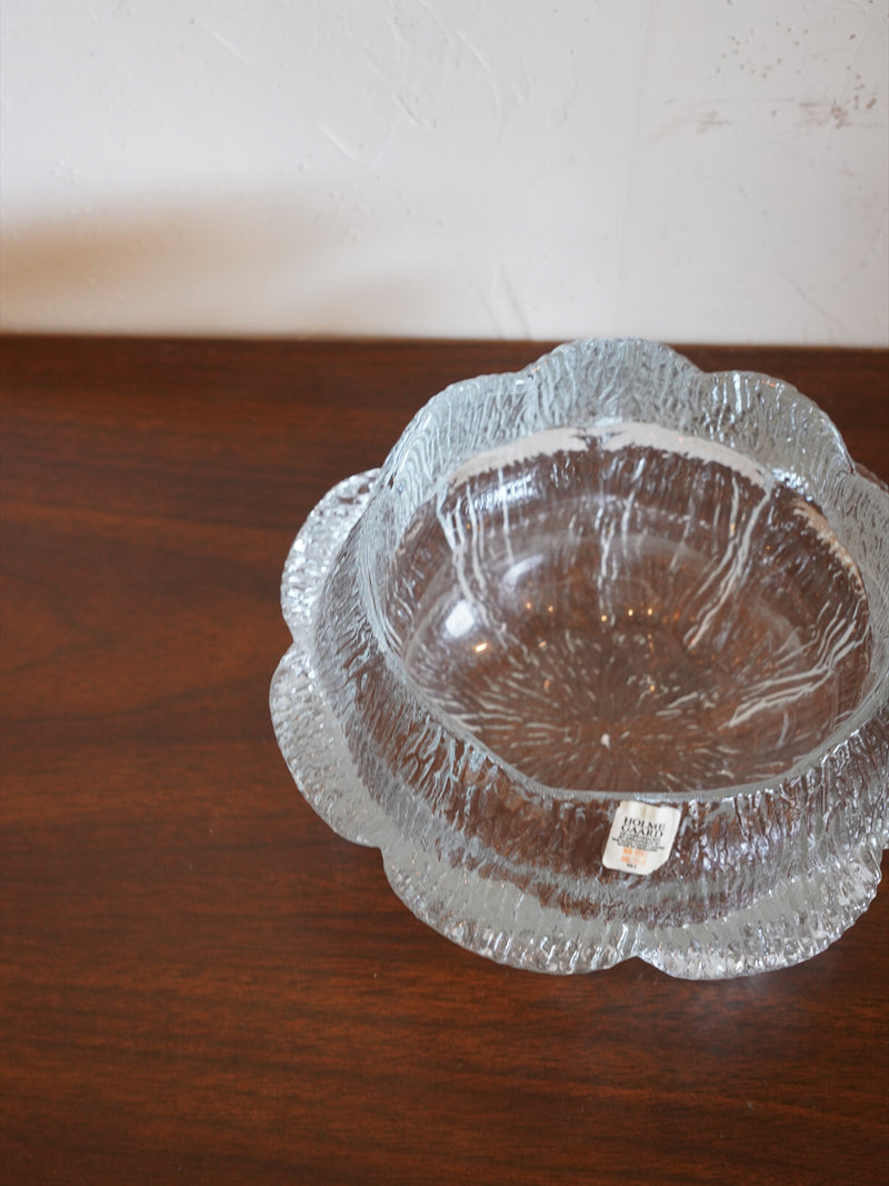 Holmegaard <br>ガラス キャンドルホルダー <br>1970's , Denmark <br>大阪店 - ヴィンテージ SHARK ATTACK