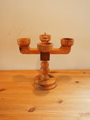 Smålandsslöjd Värnamo , Stig Johnsson<br>ウッド キャンドルホルダー <br>1970's , Sweden <br>大阪店 - ヴィンテージ SHARK ATTACK