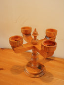 Smålandsslöjd Värnamo , Stig Johnsson<br>ウッド キャンドルホルダー <br>1970's , Sweden <br>大阪店 - ヴィンテージ SHARK ATTACK