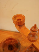 Smålandsslöjd Värnamo , Stig Johnsson<br>ウッド キャンドルホルダー <br>1970's , Sweden <br>大阪店 - ヴィンテージ SHARK ATTACK